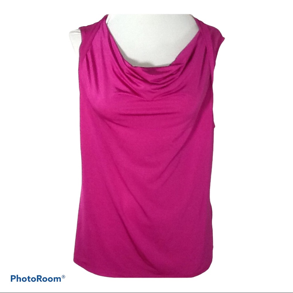 Jones Studio‎ Sleeveless Fuschia Career Blouse L